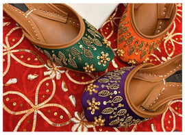 Handcrafted embroidered khussa in Pakistan – Essence by Rubina