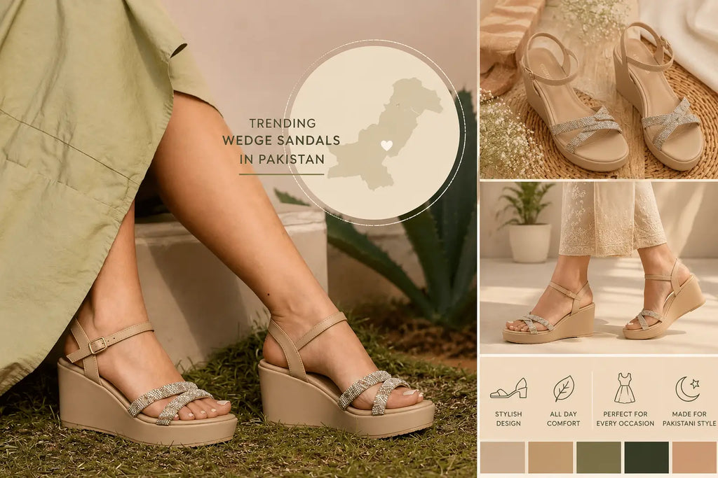 Pakistan, wedge sandals