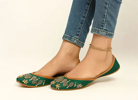 Khussas paired with denim – Desi-chic style by Essence by Rubina