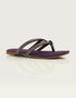 Iris Purple Beaded Flats with Criss-Cross Straps – Essence by Rubina