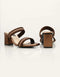 Mystique Marvel Brown Braided Block Heels β Essence by Rubina