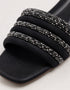Close up of Black Glitter Strap showing premium craftsmanship and elegant shimmer finish.