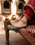 Hand embroidered khussa detail