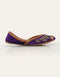Purple embroidered ladies khussa