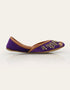 Purple embroidered ladies khussa