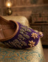 Purple embroidered ladies khussa