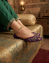 Purple ladies khussa shoes